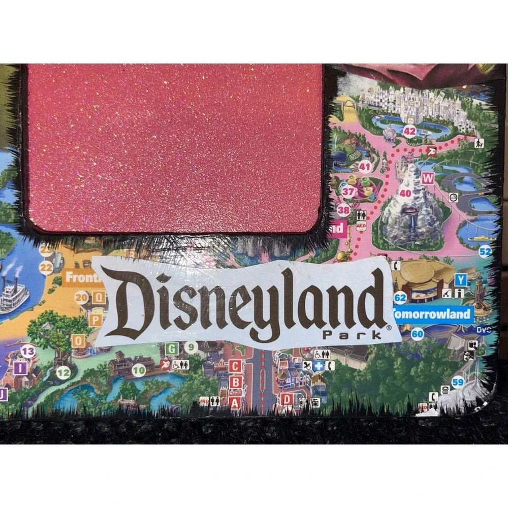 Vintage Disneyland Tinkerbell Faux Wood Picture Frame Lightweight